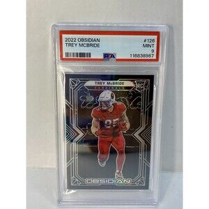 Trey McBride Rookie 2022 Panini Obsidian  Psa 9 Arizona Cardinals Tight End NFL
